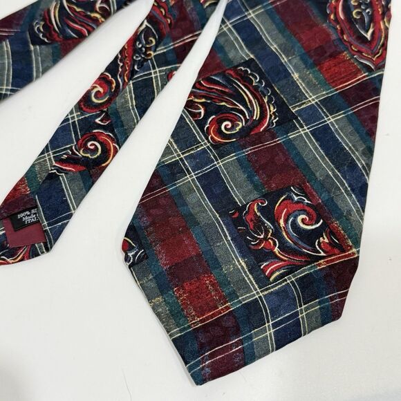 Alta Moda Montebello 100% Silk Men's Necktie Made in Italy Multicolor - Picture 3 of 15